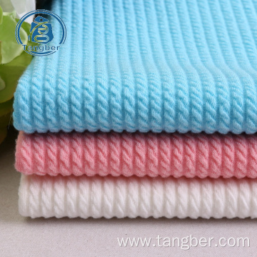 polyester jacquard bubble bonded super soft fleece fabric